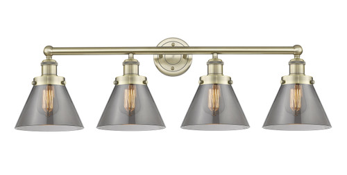 INNOVATIONS 616-4W-AB-G43 Cone 4 33.5 inch Bath Vanity Light Antique Brass