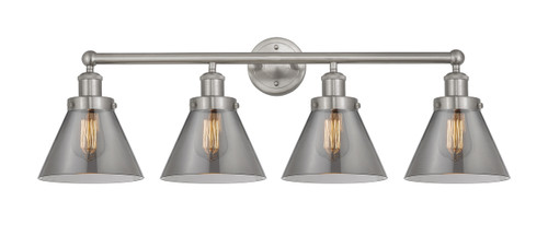 INNOVATIONS 616-4W-SN-G43 Cone 4 Light 33.5 inch Bath Vanity Light Brushed Satin Nickel
