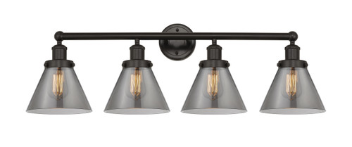 INNOVATIONS 616-4W-OB-G43 Cone 4 Light 33.5 inch Bath Vanity Light Oil Rubbed Bronze