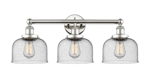 INNOVATIONS 616-3W-PN-G74 Bell 3 24.5 inch Bath Vanity Light Polished Nickel