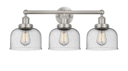INNOVATIONS 616-3W-SN-G74 Bell 3 Light 24.5 inch Bath Vanity Light Brushed Satin Nickel