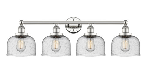 INNOVATIONS 616-4W-PN-G74 Bell 4 33.5 inch Bath Vanity Light Polished Nickel