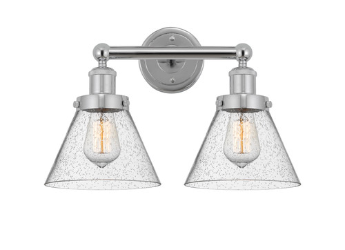 INNOVATIONS 616-2W-PC-G44 Cone 2 Light 15.5 inch Bath Vanity Light Polished Chrome