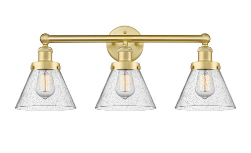 INNOVATIONS 616-3W-SG-G44 Cone 3 24.5 inch Bath Vanity Light Satin Gold