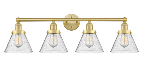 INNOVATIONS 616-4W-SG-G44 Cone 4 33.5 inch Bath Vanity Light Satin Gold