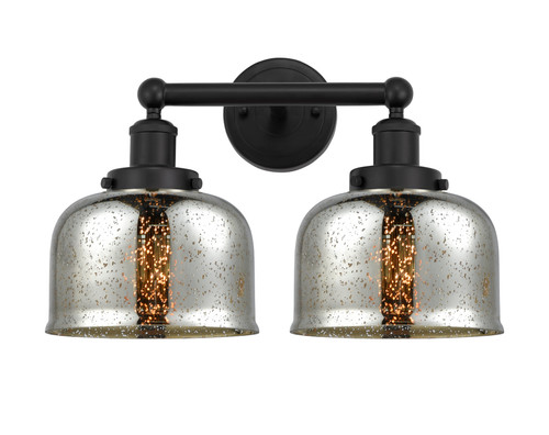 INNOVATIONS 616-2W-BK-G78 Bell 2 Light 15.5 inch Bath Vanity Light Matte Black