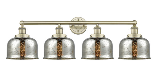 INNOVATIONS 616-4W-AB-G78 Bell 4 33.5 inch Bath Vanity Light Antique Brass