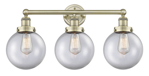 INNOVATIONS 616-3W-AB-G202-8 Beacon 3 24.5 inch Bath Vanity Light Antique Brass