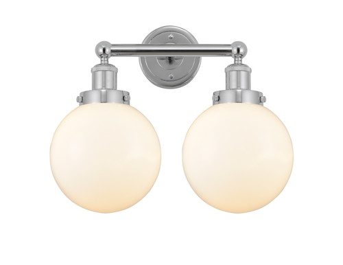 INNOVATIONS 616-2W-PC-G201-8 Beacon 2 Light 15.5 inch Bath Vanity Light Polished Chrome