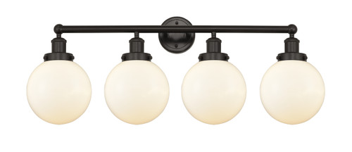 INNOVATIONS 616-4W-OB-G201-8 Beacon 4 Light 33.5 inch Bath Vanity Light Oil Rubbed Bronze