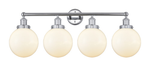 INNOVATIONS 616-4W-PC-G201-8 Beacon 4 Light 33.5 inch Bath Vanity Light Polished Chrome