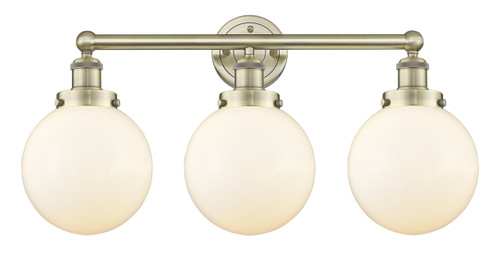 INNOVATIONS 616-3W-AB-G201-8 Beacon 3 24.5 inch Bath Vanity Light Antique Brass