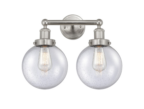 INNOVATIONS 616-2W-SN-G204-8 Beacon 2 Light 15.5 inch Bath Vanity Light Brushed Satin Nickel
