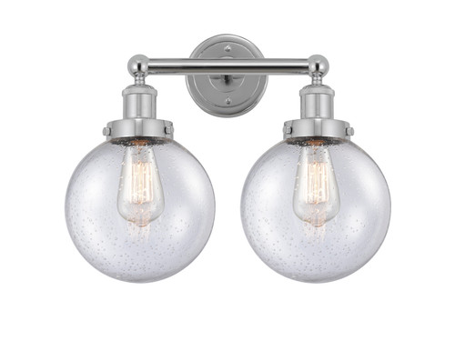 INNOVATIONS 616-2W-PC-G204-8 Beacon 2 Light 15.5 inch Bath Vanity Light Polished Chrome
