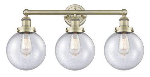 INNOVATIONS 616-3W-AB-G204-8 Beacon 3 24.5 inch Bath Vanity Light Antique Brass