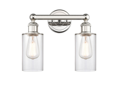 INNOVATIONS 616-2W-PN-G802 Clymer 2 12.875 inch Bath Vanity Light Polished Nickel