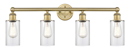 INNOVATIONS 616-4W-BB-G802 Clymer 4 30.875 inch Bath Vanity Light Brushed Brass
