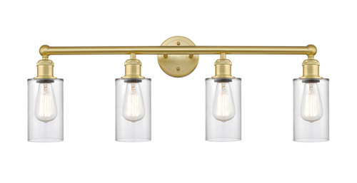 INNOVATIONS 616-4W-SG-G802 Clymer 4 30.875 inch Bath Vanity Light Satin Gold