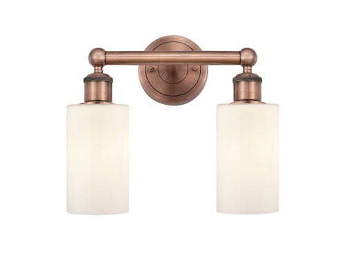 INNOVATIONS 616-2W-AC-G801 Clymer 2 12.875 inch Bath Vanity Light Antique Copper