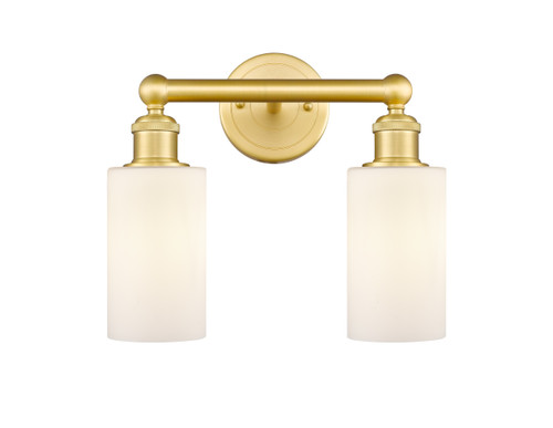 INNOVATIONS 616-2W-SG-G801 Clymer 2 12.875 inch Bath Vanity Light Satin Gold