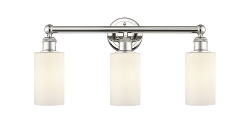 INNOVATIONS 616-3W-PN-G801 Clymer 3 21.875 inch Bath Vanity Light Polished Nickel