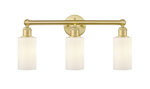 INNOVATIONS 616-3W-SG-G801 Clymer 3 21.875 inch Bath Vanity Light Satin Gold