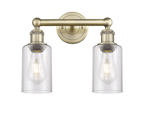 INNOVATIONS 616-2W-AB-G804 Clymer 2 12.875 inch Bath Vanity Light Antique Brass