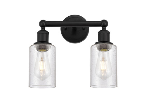 INNOVATIONS 616-2W-BK-G804 Clymer 2 12.875 inch Bath Vanity Light Matte Black