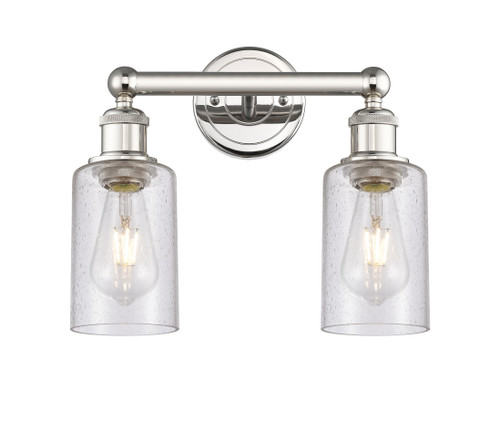 INNOVATIONS 616-2W-PN-G804 Clymer 2 12.875 inch Bath Vanity Light Polished Nickel