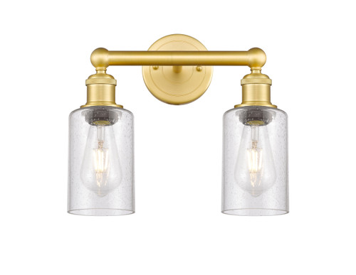INNOVATIONS 616-2W-SG-G804 Clymer 2 12.875 inch Bath Vanity Light Satin Gold