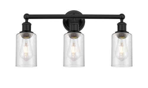 INNOVATIONS 616-3W-BK-G804 Clymer 3 21.875 inch Bath Vanity Light Matte Black