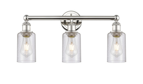 INNOVATIONS 616-3W-PN-G804 Clymer 3 21.875 inch Bath Vanity Light Polished Nickel