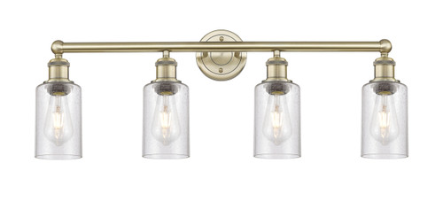 INNOVATIONS 616-4W-AB-G804 Clymer 4 30.875 inch Bath Vanity Light Antique Brass