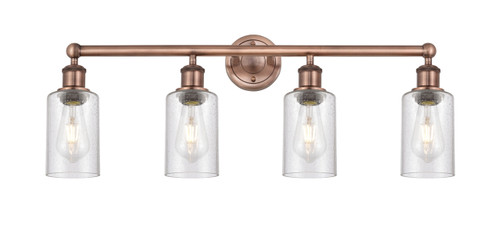 INNOVATIONS 616-4W-AC-G804 Clymer 4 30.875 inch Bath Vanity Light Antique Copper
