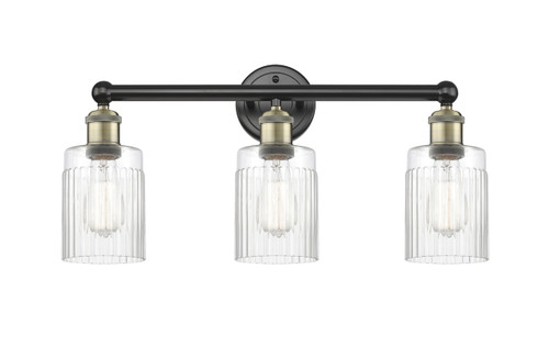 INNOVATIONS 616-3W-BAB-G342 Hadley 3 22.5 inch Bath Vanity Light Black Antique Brass