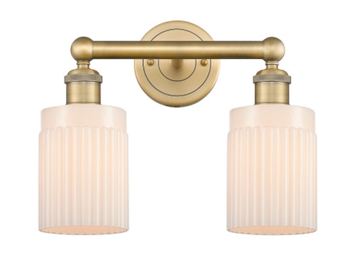 INNOVATIONS 616-2W-BB-G341 Hadley 2 13.5 inch Bath Vanity Light Brushed Brass