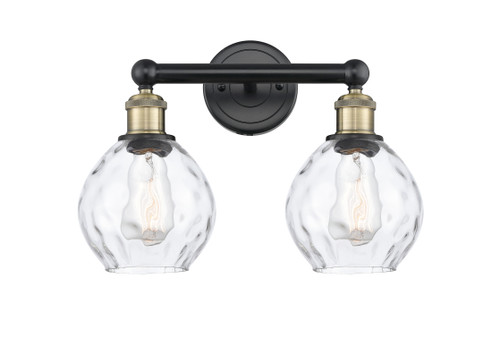INNOVATIONS 616-2W-BAB-G362 Waverly 2 15 inch Bath Vanity Light Black Antique Brass