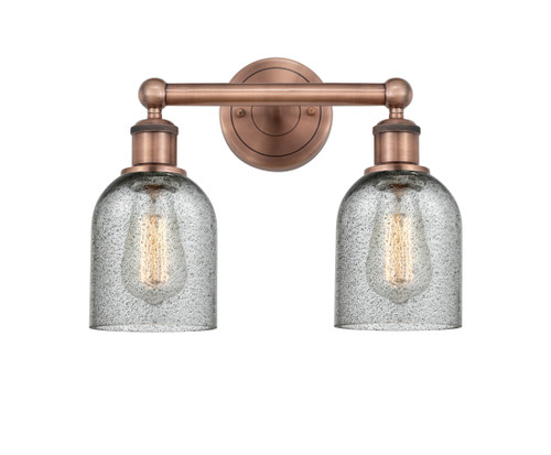 INNOVATIONS 616-2W-AC-G257 Caledonia 2 14 inch Bath Vanity Light Antique Copper