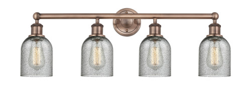 INNOVATIONS 616-4W-AC-G257 Caledonia 4 32 inch Bath Vanity Light Antique Copper