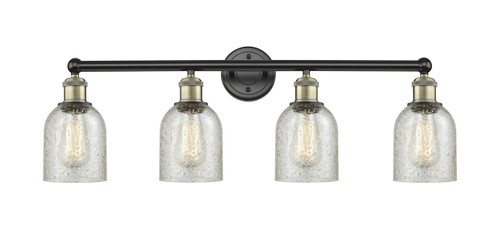 INNOVATIONS 616-4W-BAB-G259 Caledonia 4 32 inch Bath Vanity Light Black Antique Brass