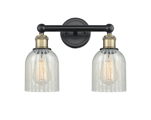 INNOVATIONS 616-2W-BAB-G2511 Caledonia 2 14 inch Bath Vanity Light Black Antique Brass