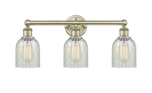 INNOVATIONS 616-3W-AB-G2511 Caledonia 3 23 inch Bath Vanity Light Antique Brass