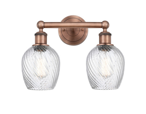 INNOVATIONS 616-2W-AC-G292 Salina 2 14 inch Bath Vanity Light Antique Copper