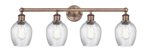 INNOVATIONS 616-4W-AC-G292 Salina 4 32 inch Bath Vanity Light Antique Copper