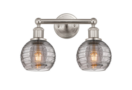 INNOVATIONS 616-2W-SN-G1213-6SM Athens Deco Swirl 2 Light 15 inch Bath Vanity Light Brushed Satin Nickel