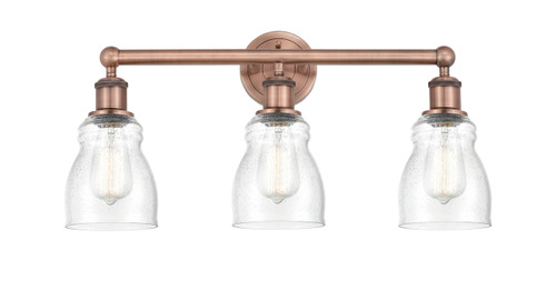 INNOVATIONS 616-3W-AC-G394 Ellery 3 22.75 inch Bath Vanity Light Antique Copper