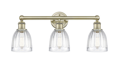 INNOVATIONS 616-3W-AB-G442 Brookfield 3 23.75 inch Bath Vanity Light Antique Brass