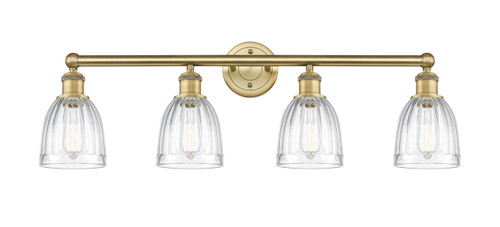 INNOVATIONS 616-4W-BB-G442 Brookfield 4 32.75 inch Bath Vanity Light Brushed Brass