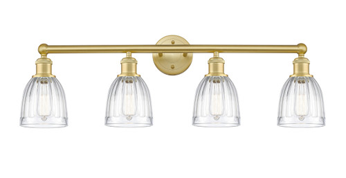 INNOVATIONS 616-4W-SG-G442 Brookfield 4 32.75 inch Bath Vanity Light Satin Gold