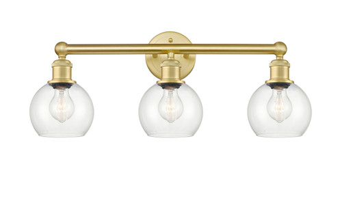 INNOVATIONS 616-3W-SG-G122-6 Athens 3 24 inch Bath Vanity Light Satin Gold